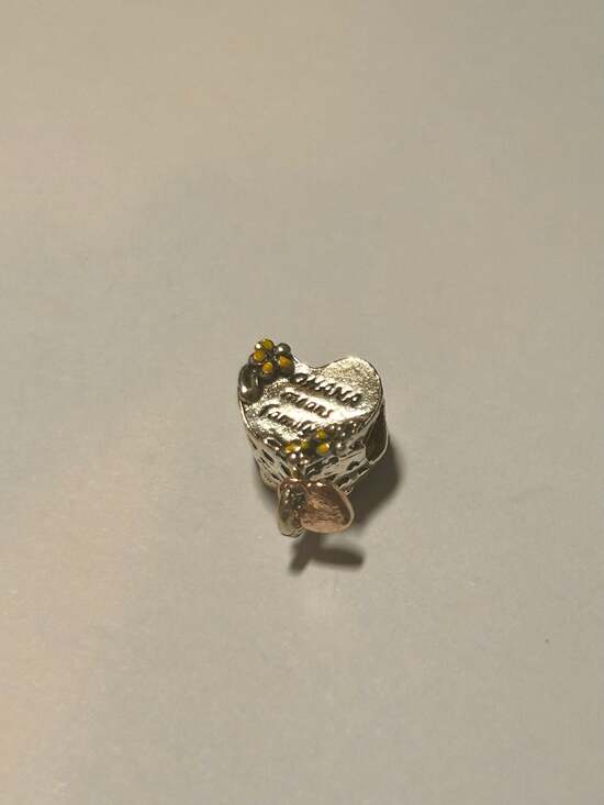 Disney Lilo & Stitch Ohana Series Heart Charm with Rose Gold Heart Dangle - Picture 4 of 6